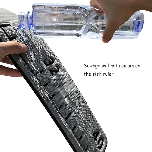 Miniatura 5 de KXKZREN Regla de espuma para peces con fuerte respaldo autoadhesivo de 32 pulgadas y 40 pulgadas, herramienta de medición de pesca impermeable para
