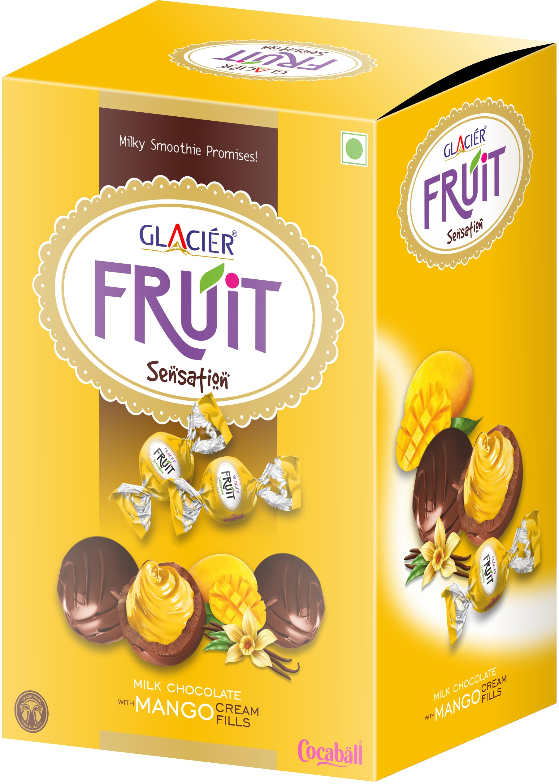 Glacier Fruit Sensation | Cocaball Milk Chocolate with Mango Cream Fills | Milky Smoothie | Gift Box Packing | Pack of 1/700 gms (B0CZD8FBTF) Amazon Price History, Amazon Price Tracker