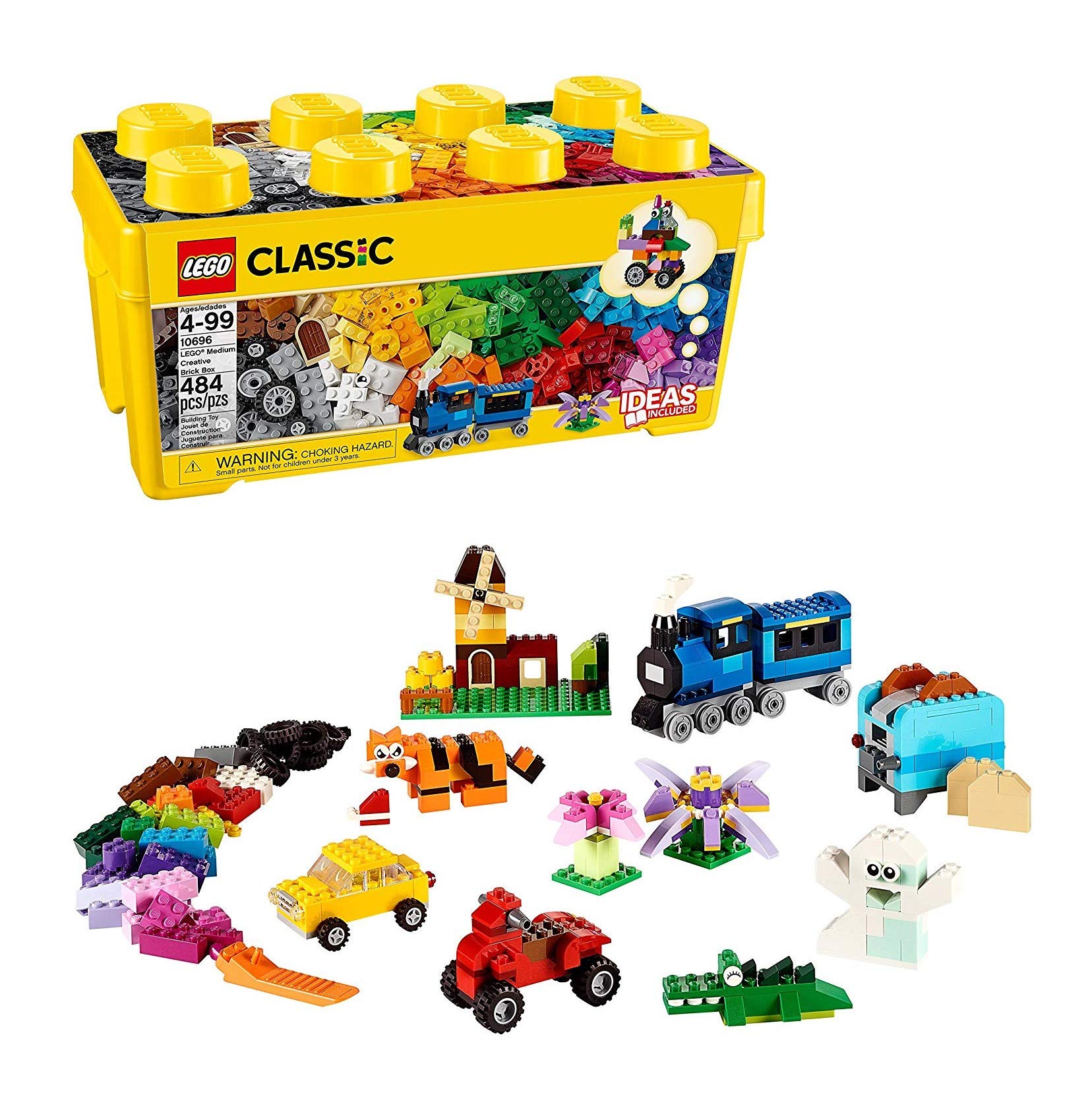 Lego 10696 Classic Medium Creative Brick Box 484 Pcs Building Set
