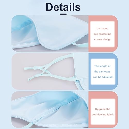 Miniatura 9 de Medi-sky Mascarilla desechable 3D para adultos, correas elásticas de tela transpirable, paquete individual, 50 unidades, color negro