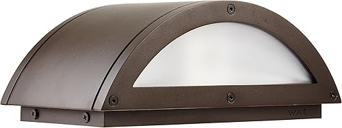 Miniatura 3 de WAC Lighting WS-W2609-GH - Lámpara de pared de medio cilindro para exteriores, tubo LED, talla única, blancografito