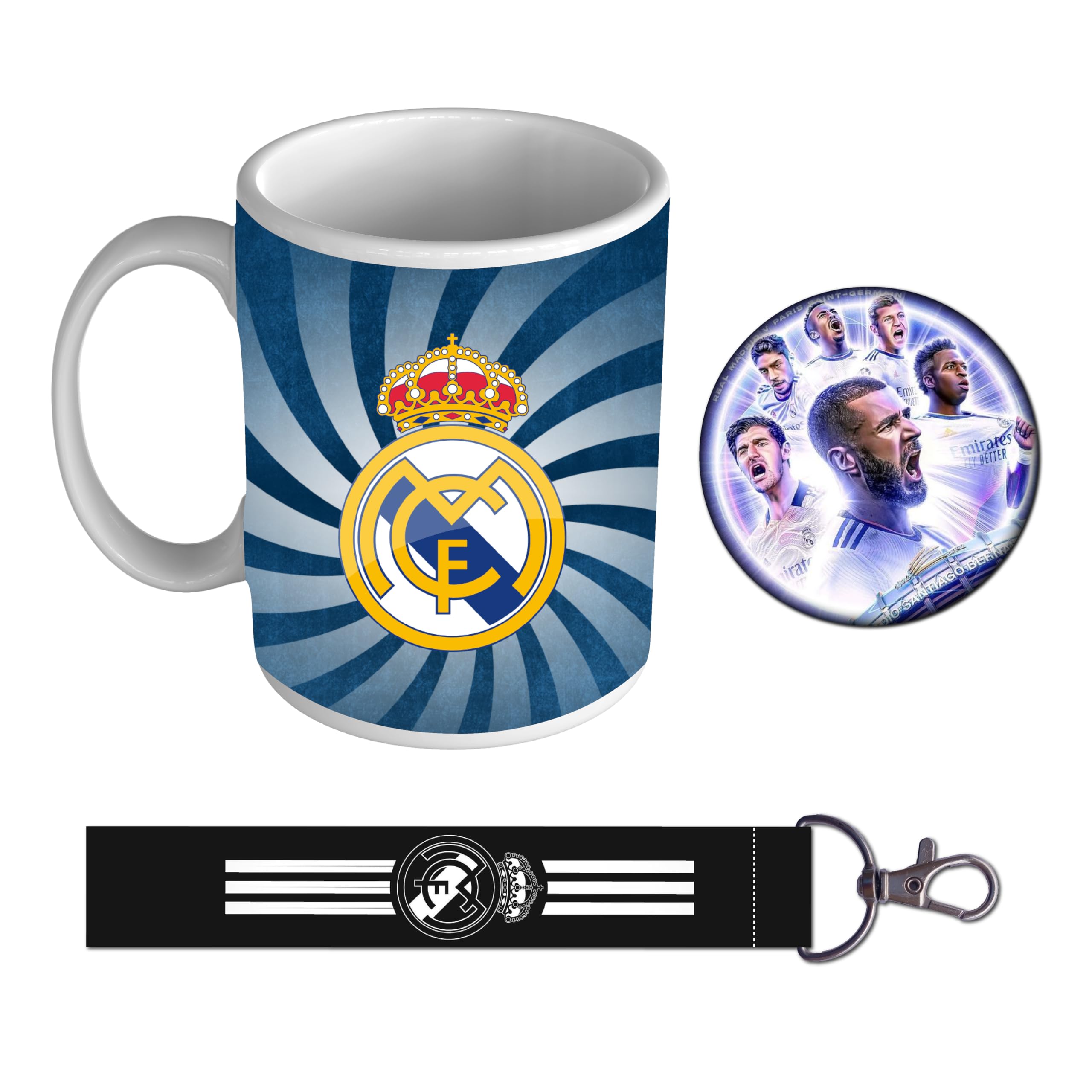 woopmeReal Combo Kit For Boys Girls Madrid Fans | Football Lovers | Combo Gift Kit