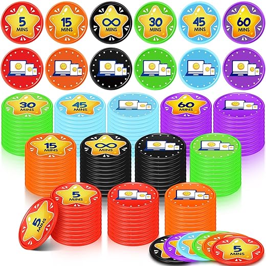 Eersida 120 Pcs Screen Time Tokens
