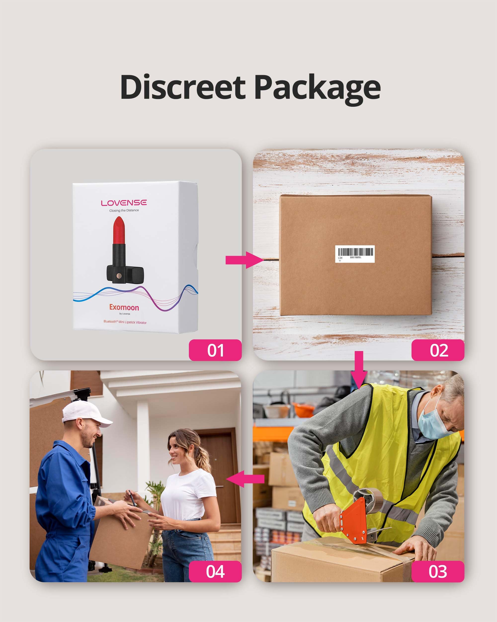 LOVENSE Exomoon Mini Bullet Vibrator Bluetooth Secret Lipstick Vibrator, Waterproof Nipple, Clitoris & G Spot Massager for Women, Small Portable Vibrating & Massaging Adult Sex Toys for Couples