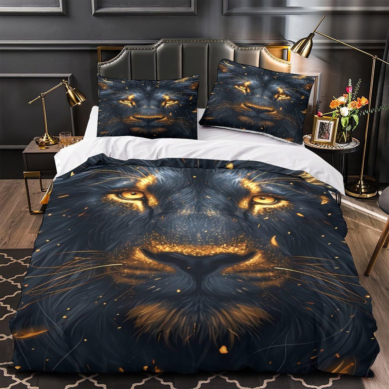 Housse de couette respirante notes musicales avec fermeture éclair Super King