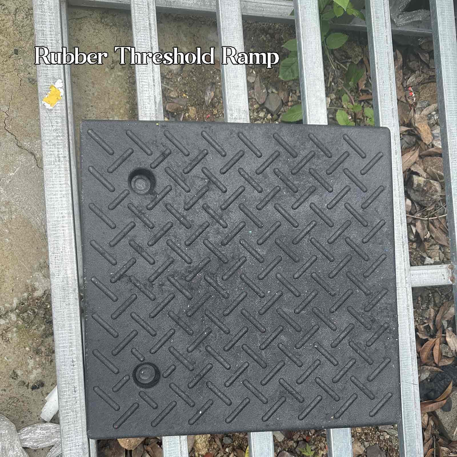 Rampa de goma para entrada de coche, rampa de umbral de 5.5 pulgadas para camión, scooter, bicicleta, rampa de movilidad para motocicleta y silla de ruedas (10 cm)