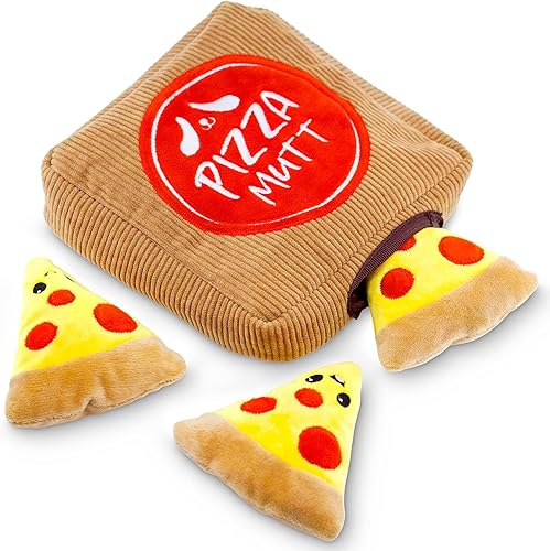 Vista 13 de Pet Craft Supply Hide and Seek - Juguetes de peluche para perros arrugados, chirriantes, interactivos, rompecabezas de actividades de madriguera