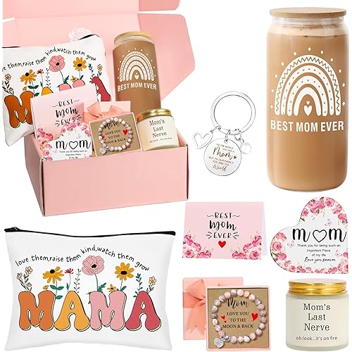 Gifts for Mom from Daughter Son, Christmas Birthday Gift Box for Mama, Funny Mother’s Day Gifts, Best Mom Gift, Valentines Day Presents for Mothers
