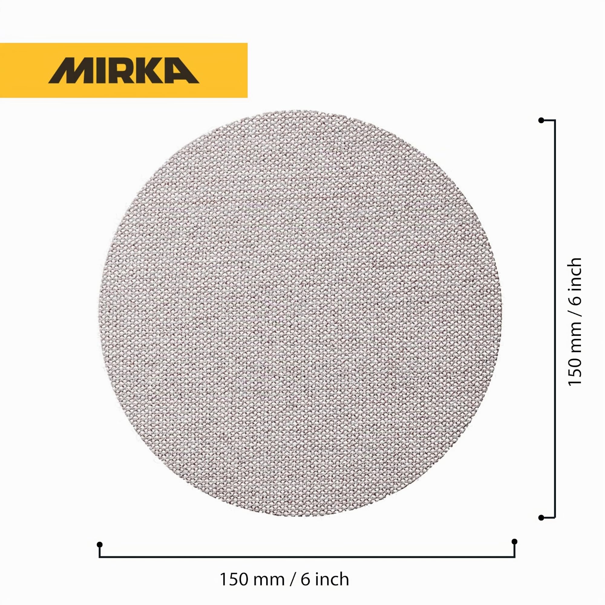 Mirka Abranet Ace dischi abrasivi a rete 125mm a strappo P80 50pz | Dischi abrasivi a rete semiceramici per levigatrici rotorbitali 125mm ideale per superfici dure legno metallo vernice legno