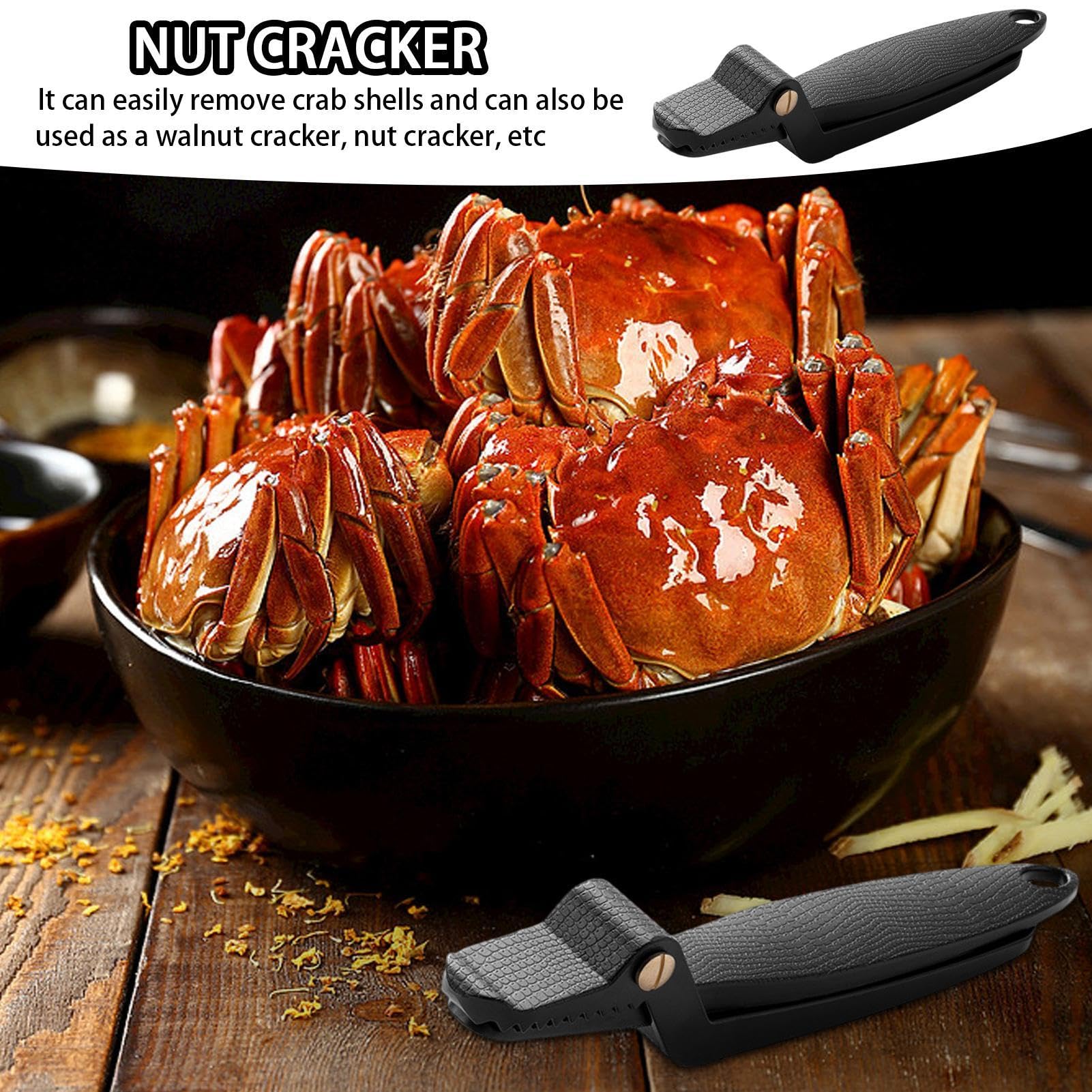 Goldener Krabbenknacker Aus Edelstahl - Praktischer Nussknacker Mit Rutschfestem Griff