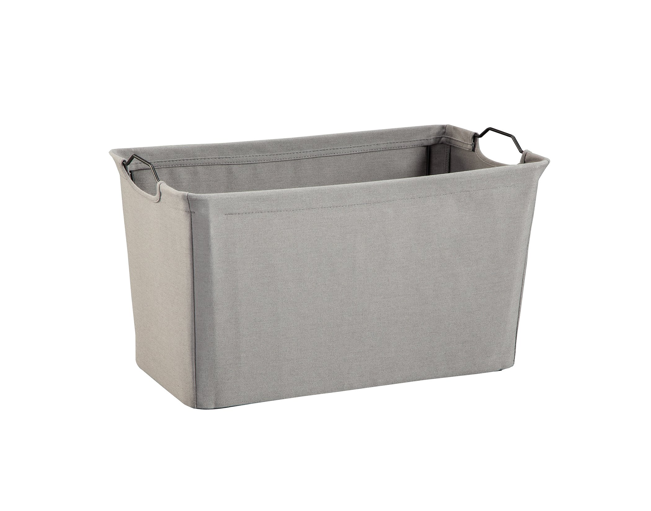 ClosetMaid 1629 Wide Wire Frame Fabric Bin, Dark Gray