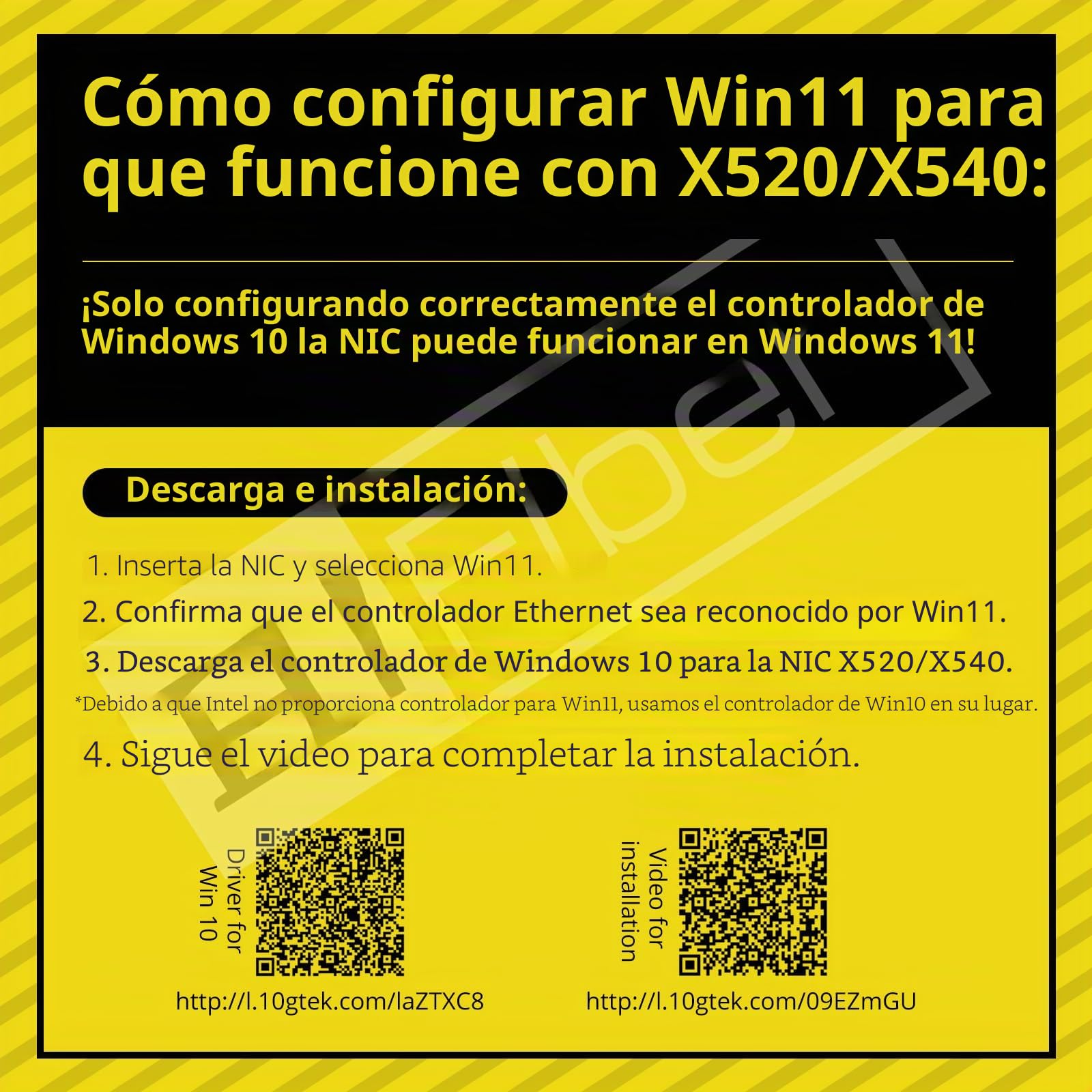 10G Nic,Dual RJ45 Ports,Tarjeta de Red Ethernet,10GbE CNA,Spec Igual a X540-T2,with Intel X540 Controller,Soporte Windows Server/Linux/VMware (Not Soporte Mac)