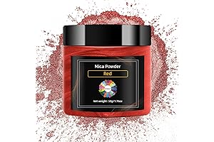Red Mica Powder for Epoxy Resin - Natural Shimmer Mica Powder