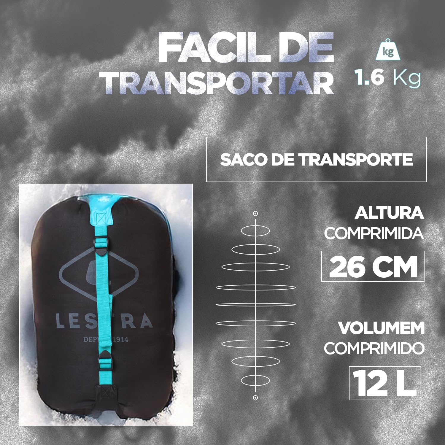 Lestra Sport – Greenland 200 — Sacco a Pelo Freddo Estremo — T° Limite Comfort -11°C — Caldo & Confortevole — Adulto