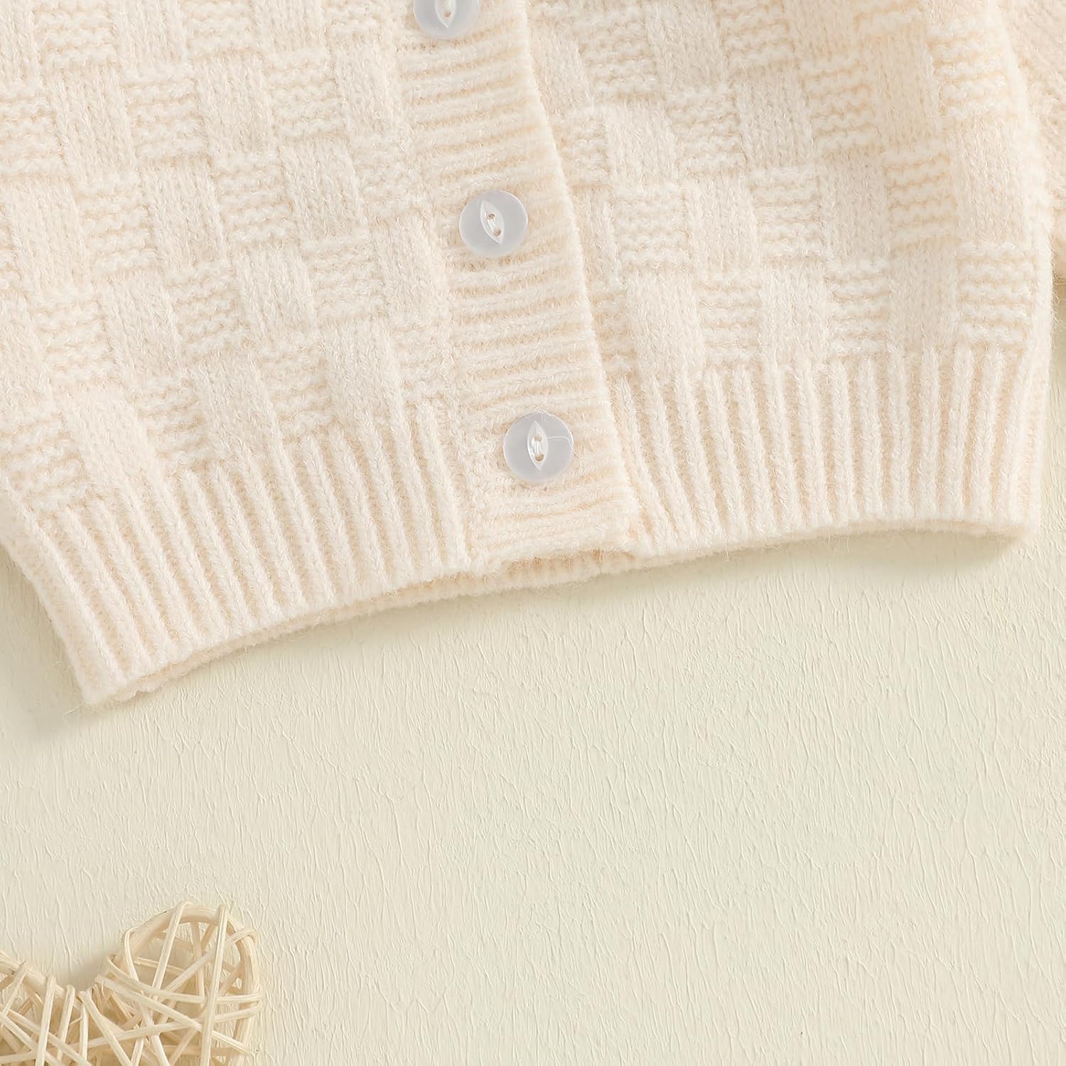 Toddler Baby Girl Textured Cardigan Sweater Oversized Solid Color Long Sleeve Button Knitted Sweaters Warm Clothes - Image 7