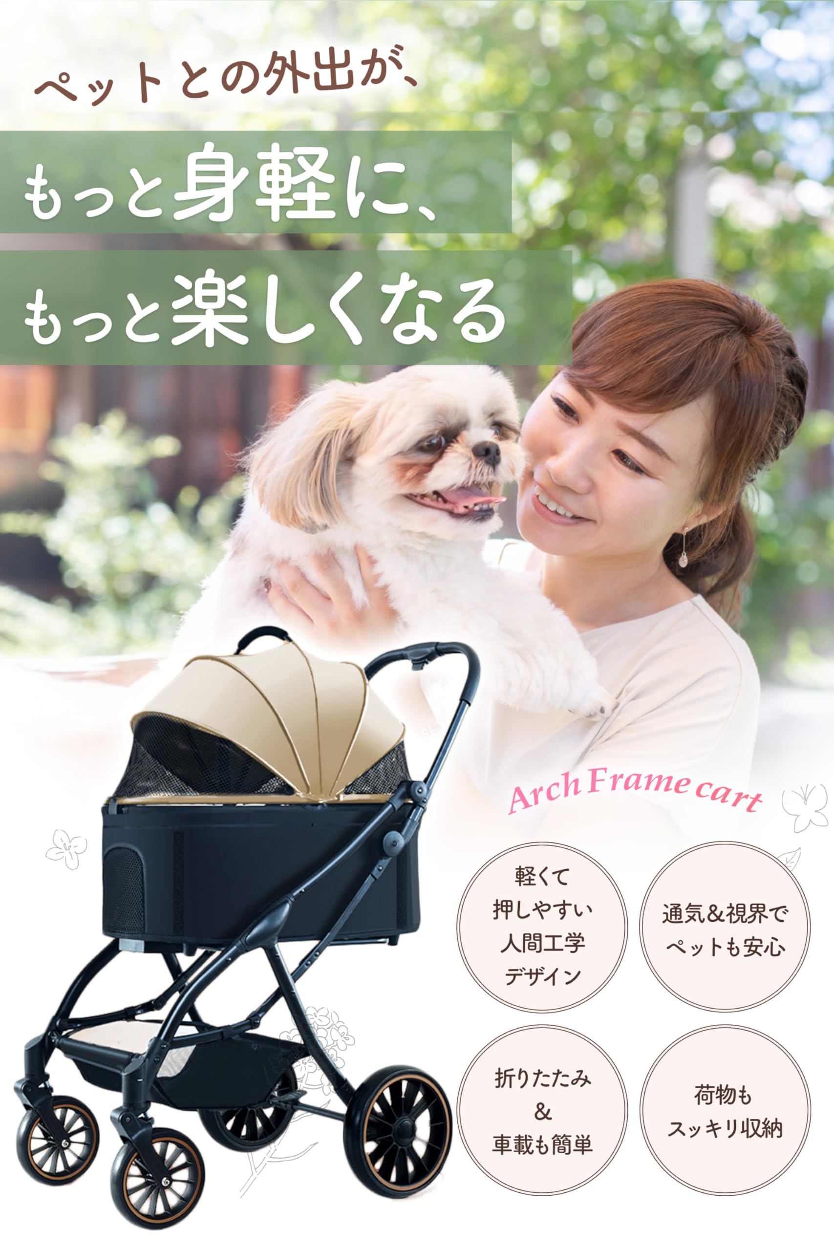 Amazon.co.jp: AP LAB Official Pet Cart, Separated Type, Openable