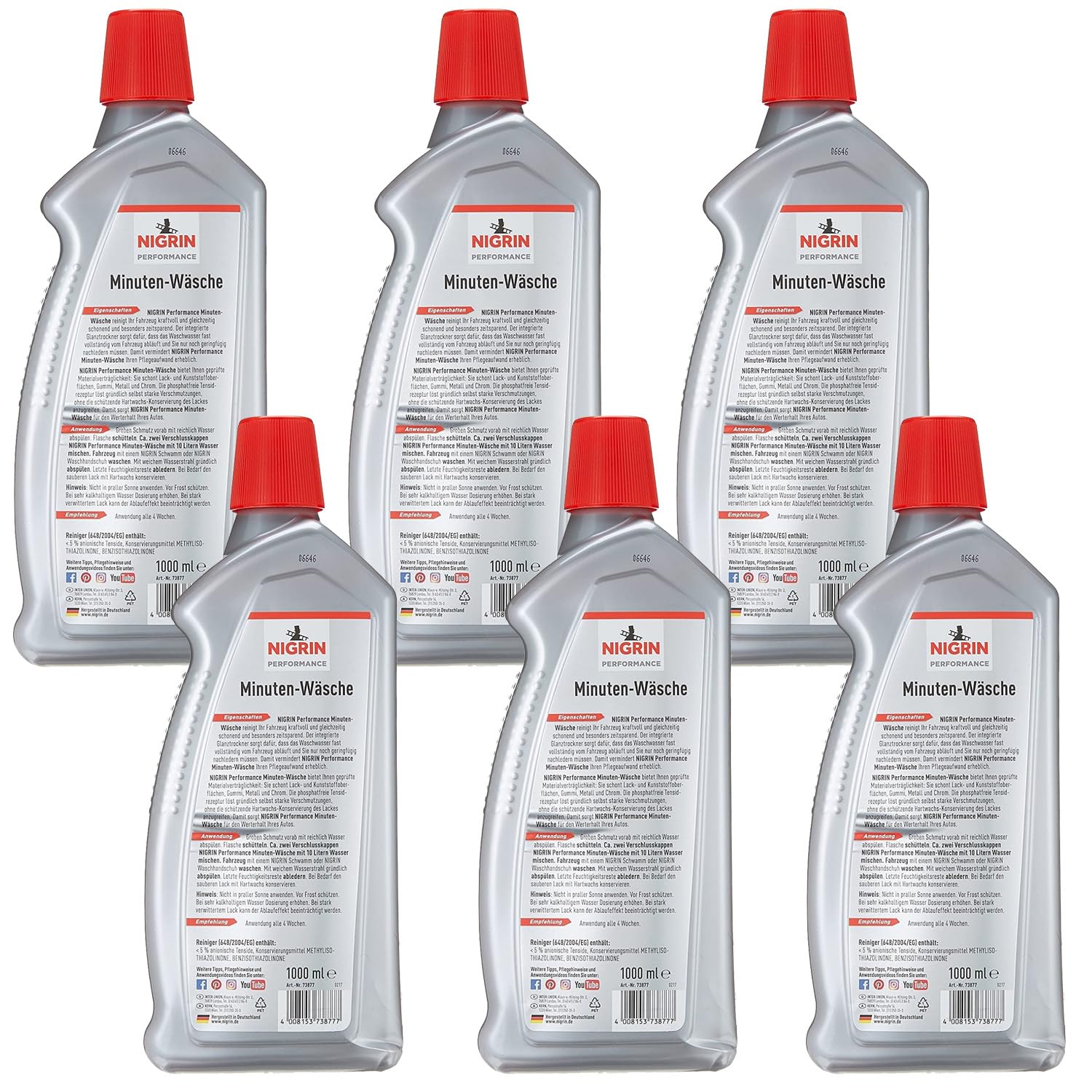 6x Performance Minutenwäsche Turbo 1L