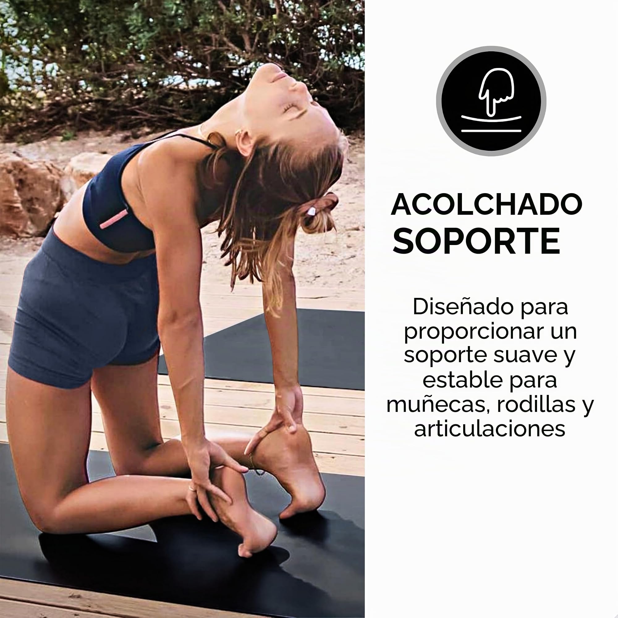 Plyopic Esterilla Yoga Ultra-Grip Pro+ | EXTREMO Antideslizante, 5,5mm de Grosor con Línea de Alineación | Alfombrilla/Colchoneta Profesional para Yoga, Pilates y Fitness