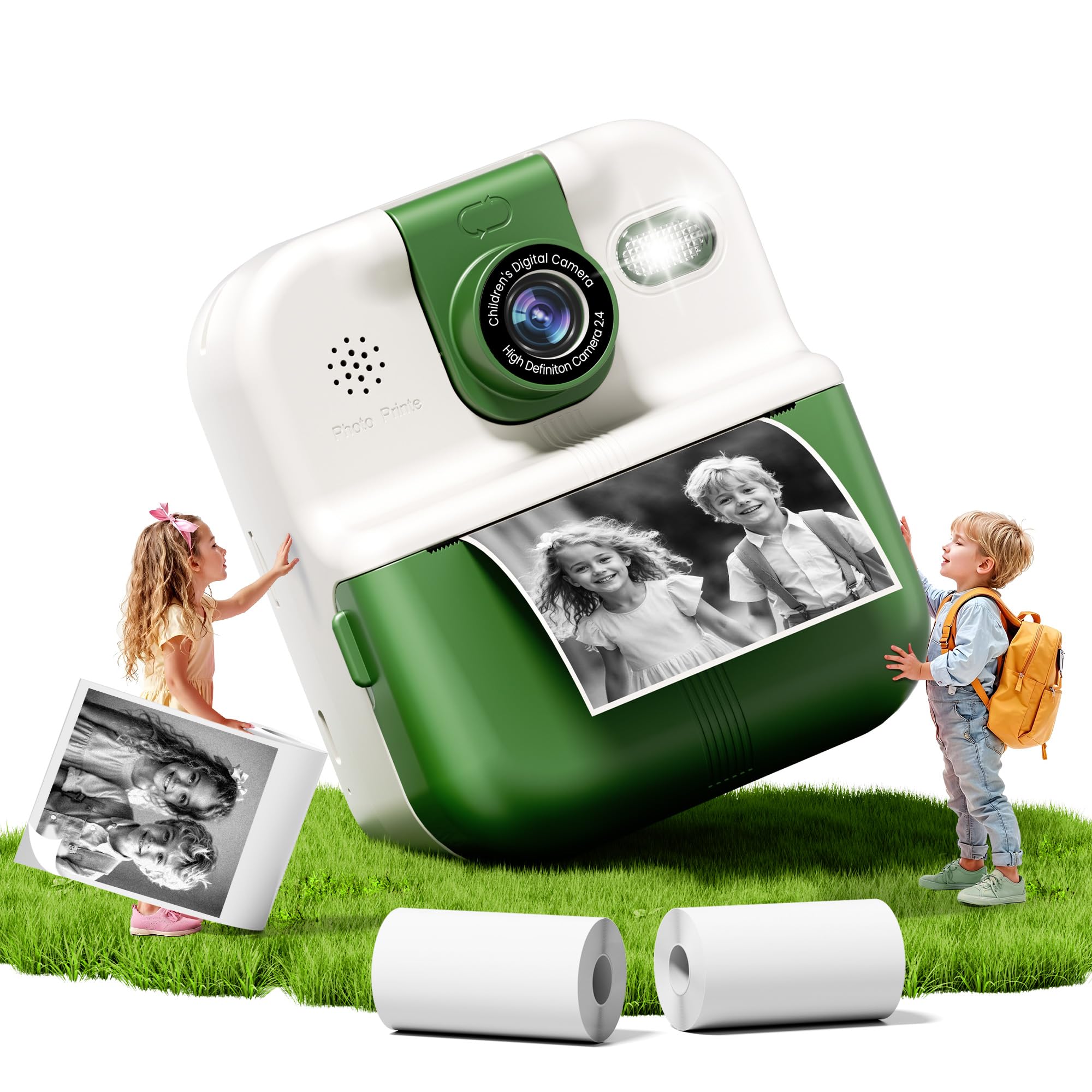 Kids Camera Instant Print, Digital Camera for Kids 6-8, Instant Print Camara for Children's Day Birthday Gifts, 5 Year Old Boy Girl/Boy Gift, Child