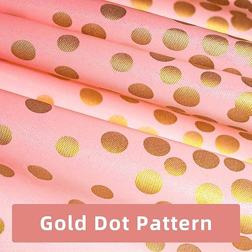 Miniatura 7 de 350 platos de fiesta rosa y dorado con 6 manteles de plástico negro y dorado, 25 suministros desechables para fiesta, simplemente disfruta de tu