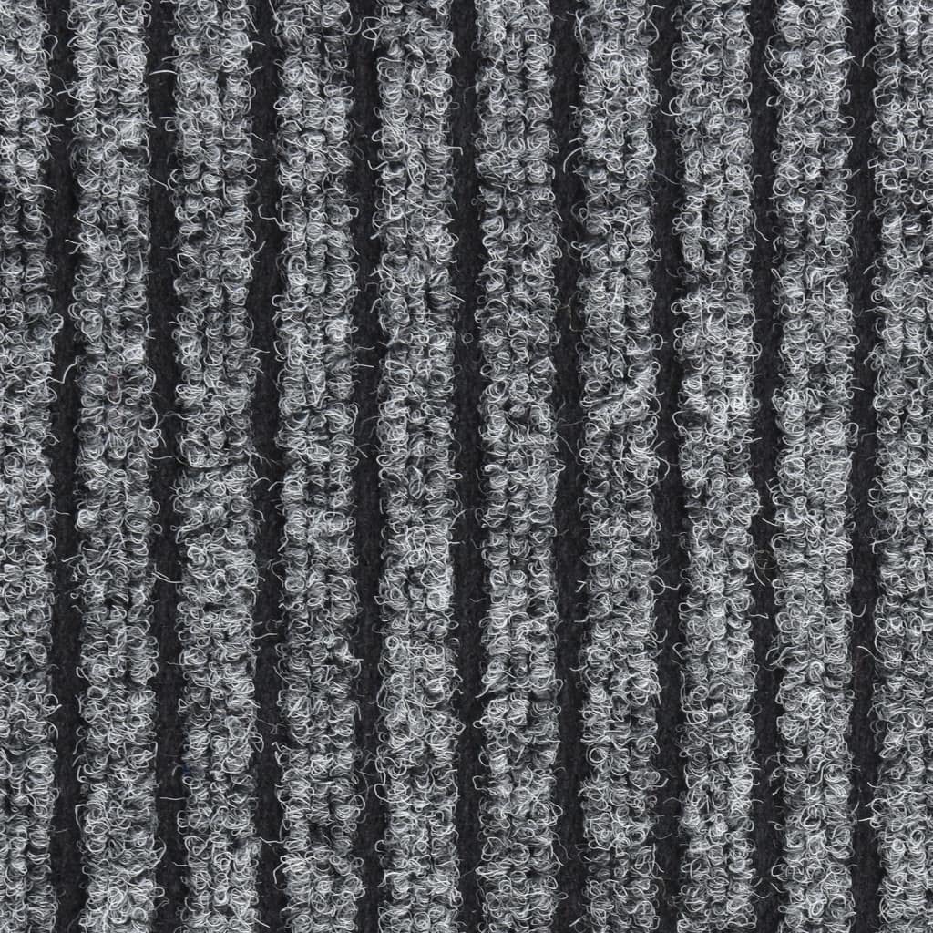 Maison & Jardin - Paillasson Rayé Gris 40x60 cm - Déco
