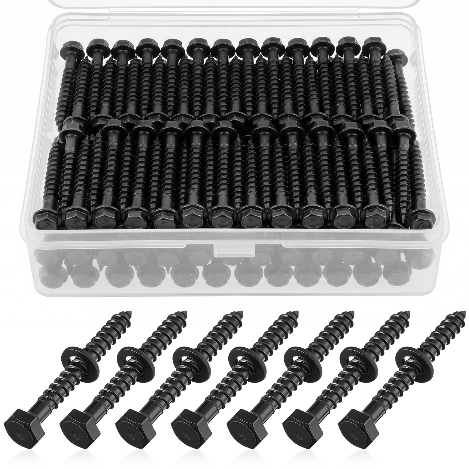 Lag Screws - 50 Sets 1/4" x 2" Hex Head -1
