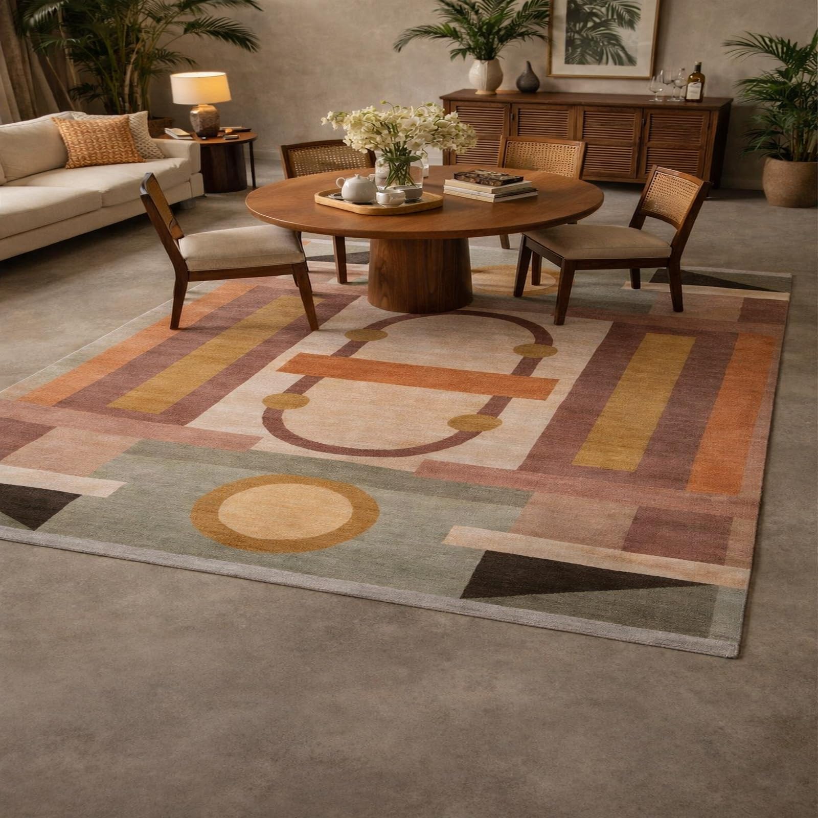 Alfombra de pelo corto lavable Rururug 80 x 200 cm para sala de estar moderna