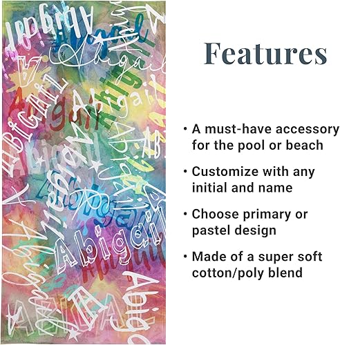 Miniatura 3 de Let's Make Memories Toalla de playa personalizada  Toalla de piscina única  Personalizada  30 pulgadas de ancho x 60 pulgadas de largo  Tamaño