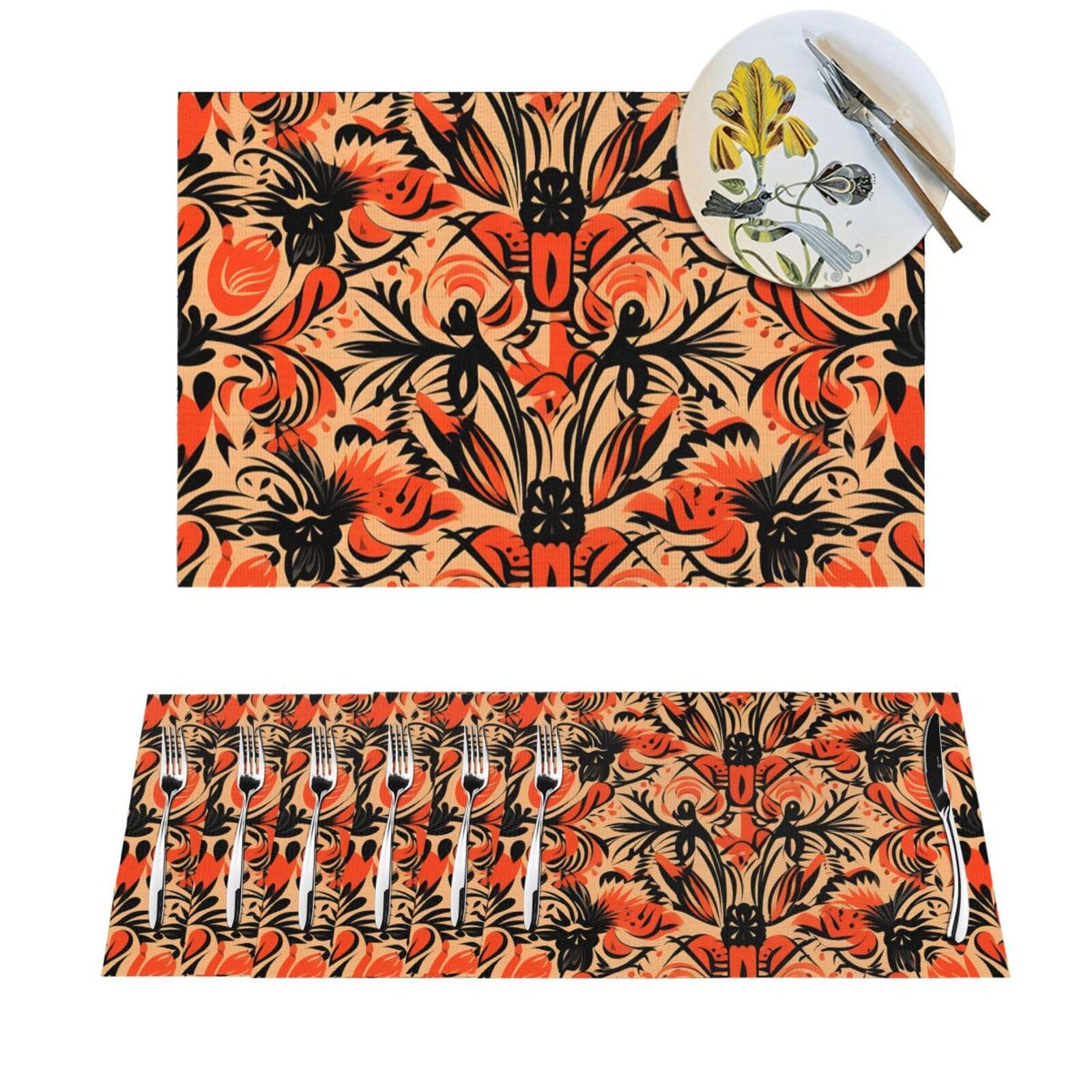 Sets de table pour extérieur et intérieur pour repas de salle à manger
