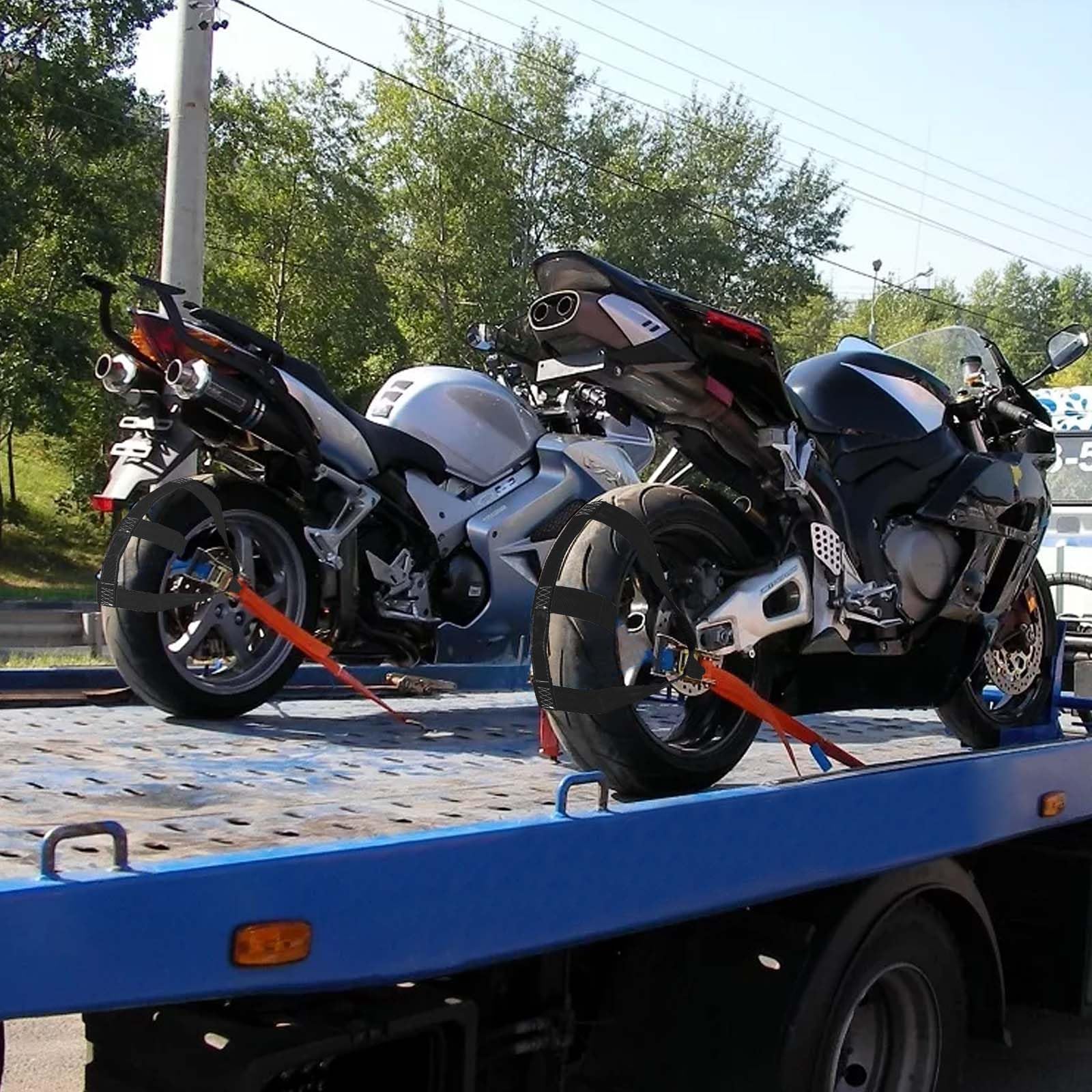 Pasy mocujące do motocykla: 48 mm, automatyczne, do roweru, czarne