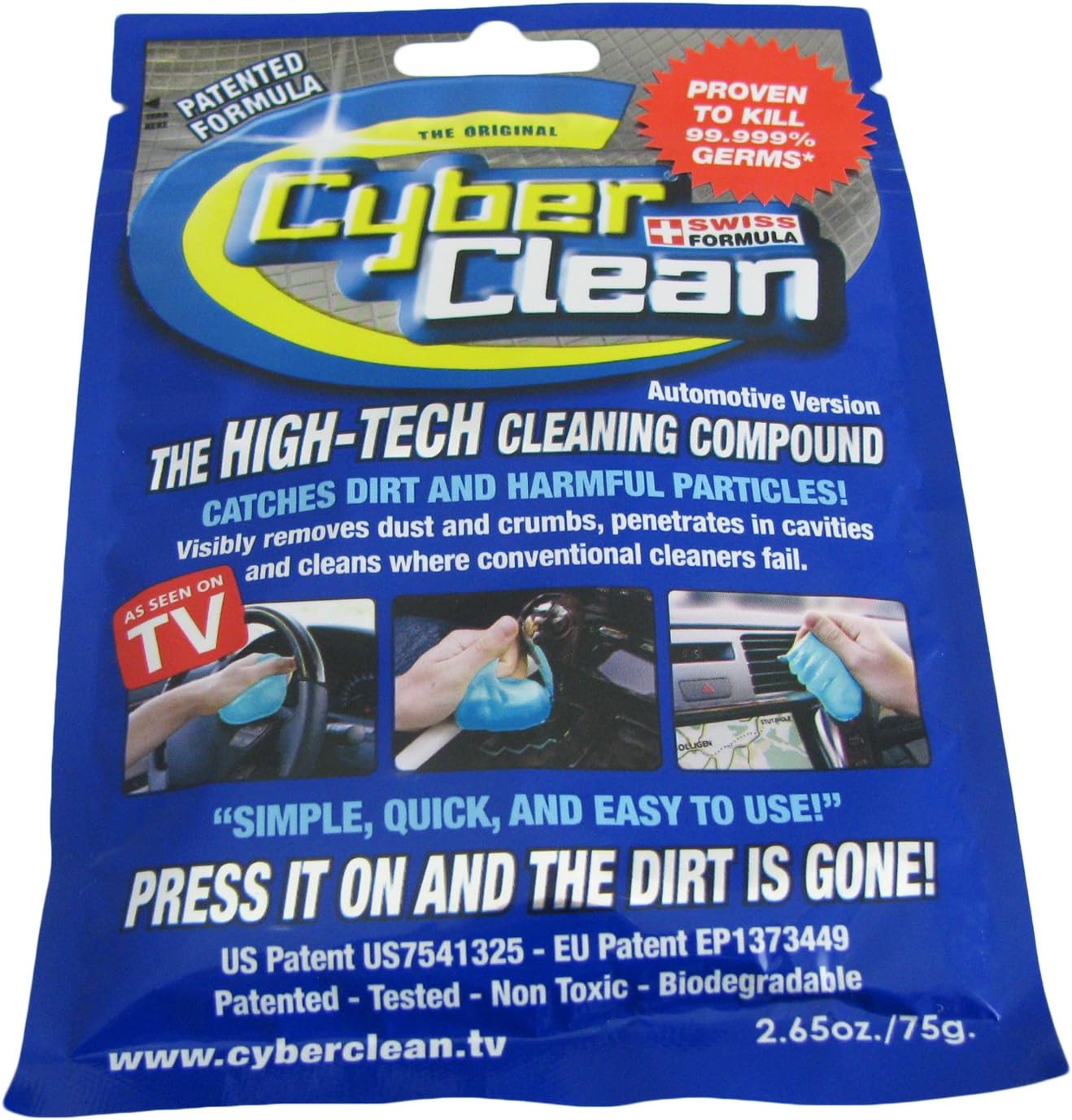 Cyber Clean Automotive 80g Foil Zip Bag High Tech Cleaner