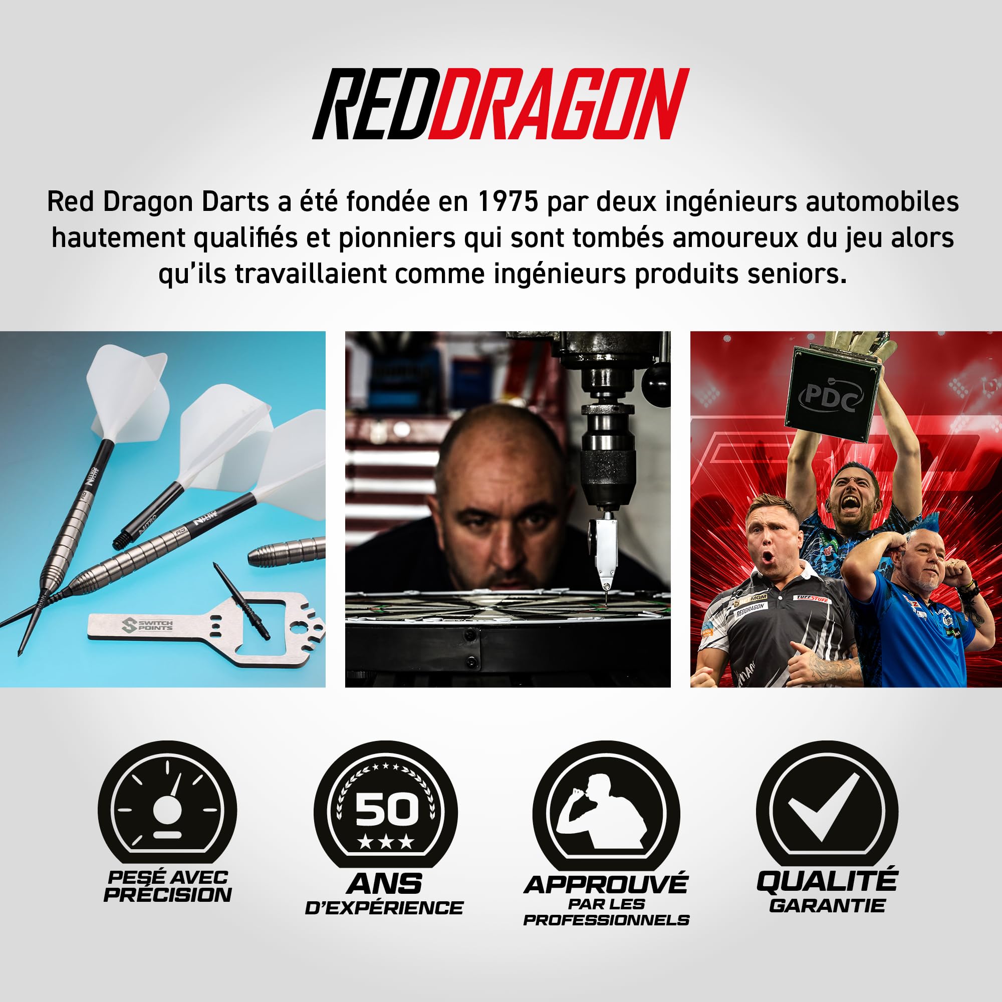 Red Dragon | Luke Humphries | TX1 Switch Points 24g Set de Fléchettes