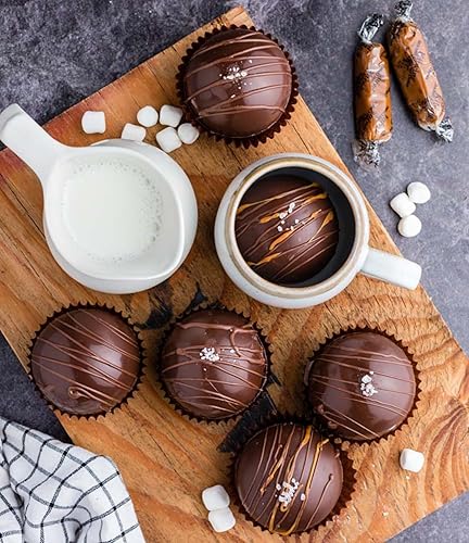 Vista 3 de By The Cup Obleas de chocolate oscuro, bolsa a granel de 2 libras para fuente de chocolate, juegos de fondue, moldes y más