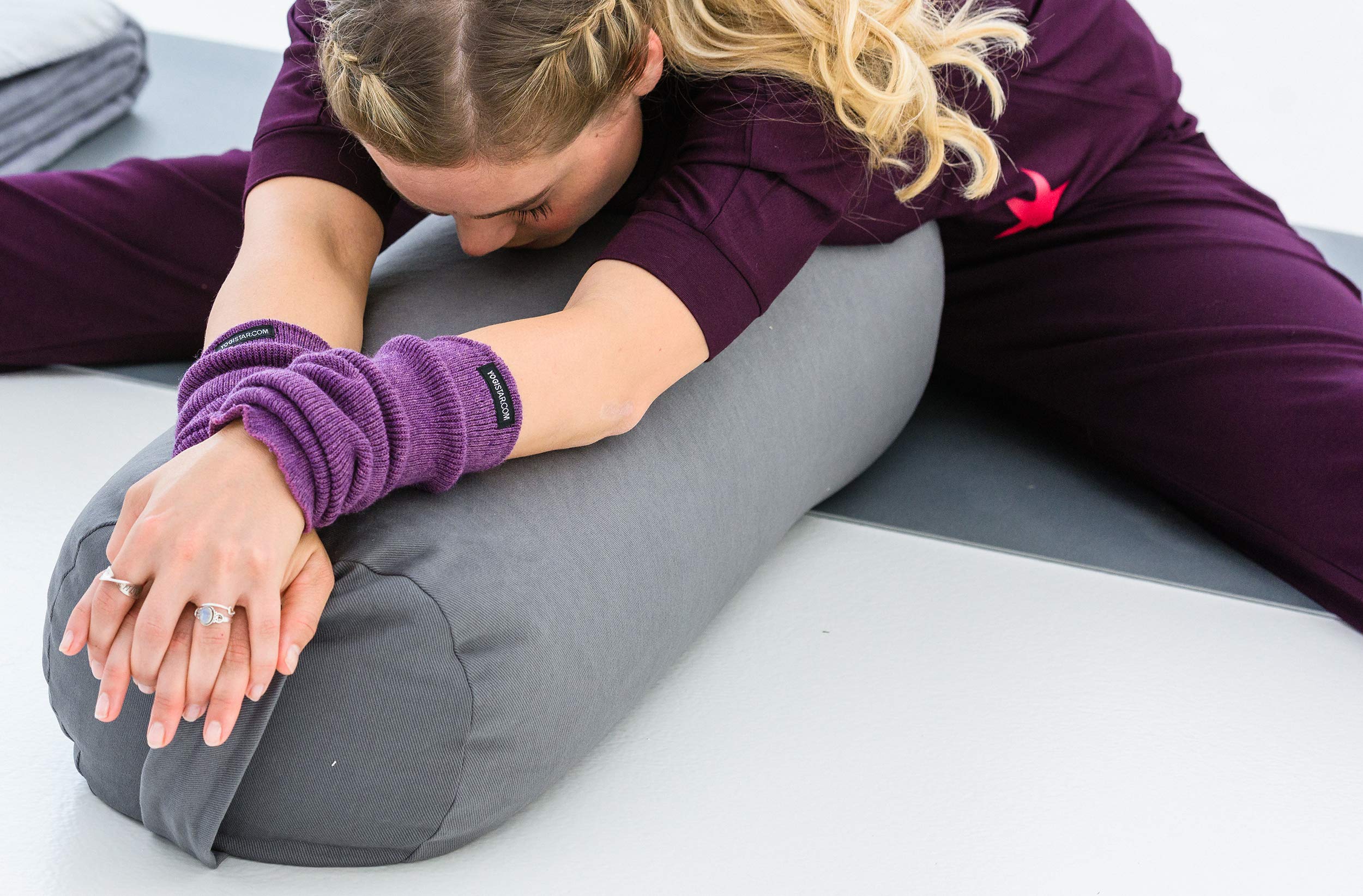 Yogistar Yoga-Bolster Yin - Standard - Rund Bordeaux