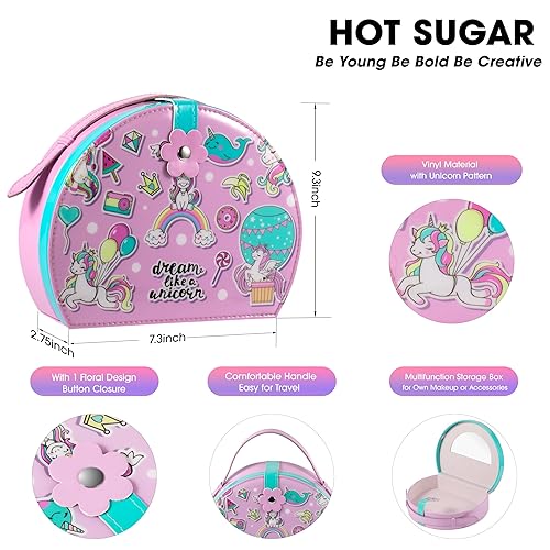 Miniatura 2 de Hot Sugar Kit de maquillaje para niños, kit de maquillaje para niñas de 4 a 6 años, 7 a 8 años, 10 a 12 años, regalo de unicornio para niñas de