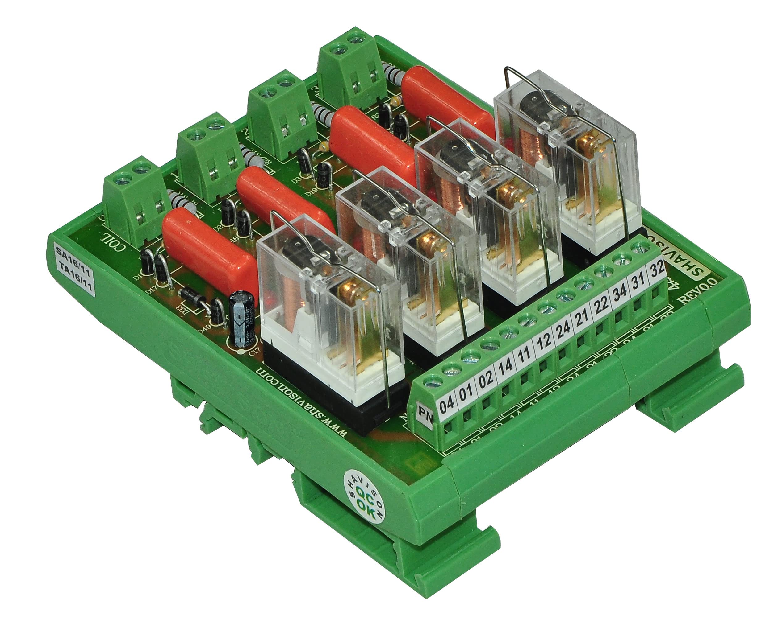 Shavison Relay Module AS423-230VAC-S-OE, 1C/O, 4 Channel, 230VAC Coil, OEN Relay, Socket Mounted Relay, Isolated Coils, Contact Rating : 28VDC/230VAC, 5A (B01N4G34V8) Amazon Price History, Amazon Price Tracker