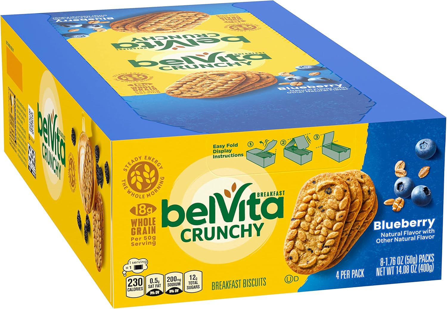 beita Breakfast Bars Biscuits, Blueberry, 8 Pas