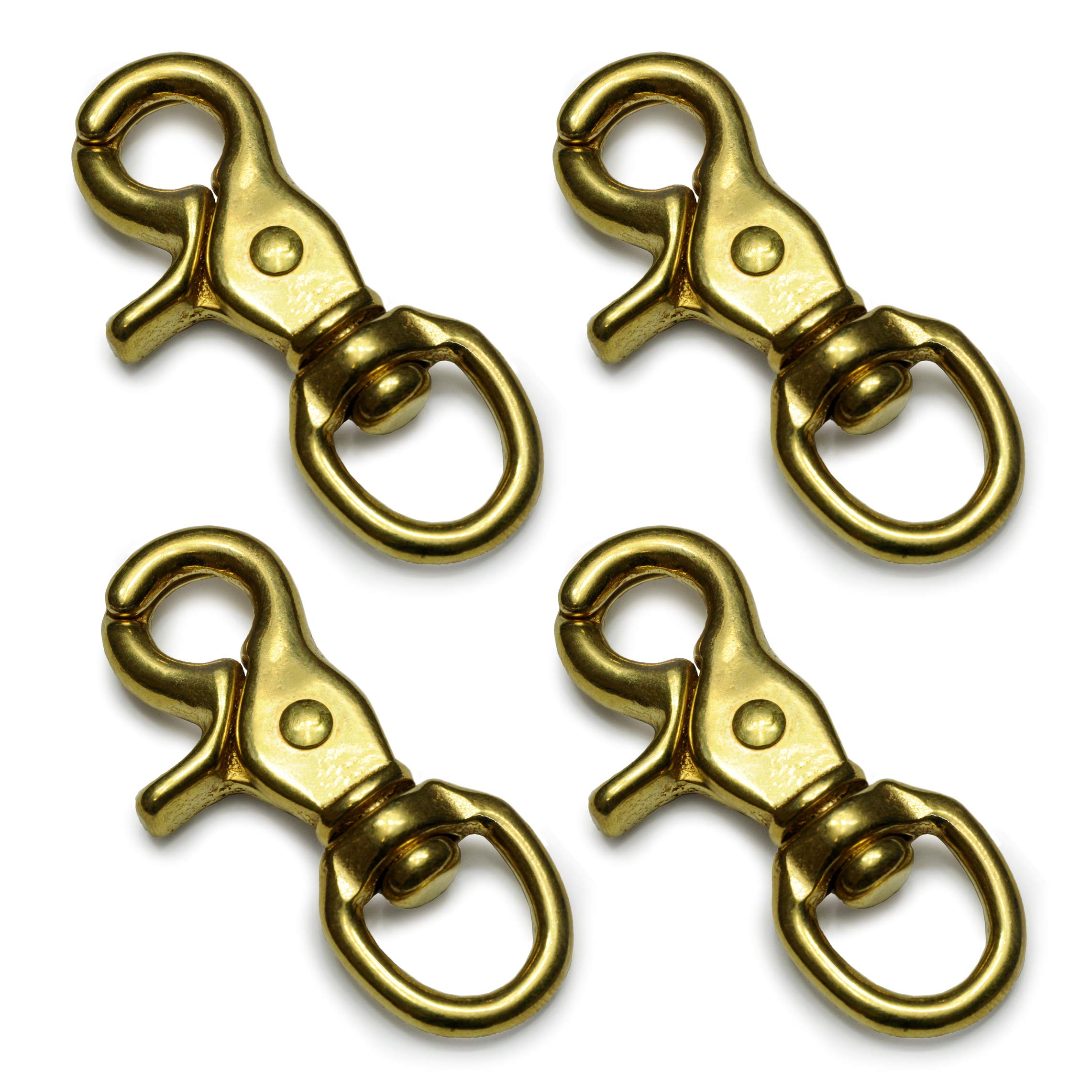 4 Moschettoni Girevoli In Acciaio 64mm - Per Guinzagli Cani, Paracord, Attività Outdoor - Argento - Foto 7