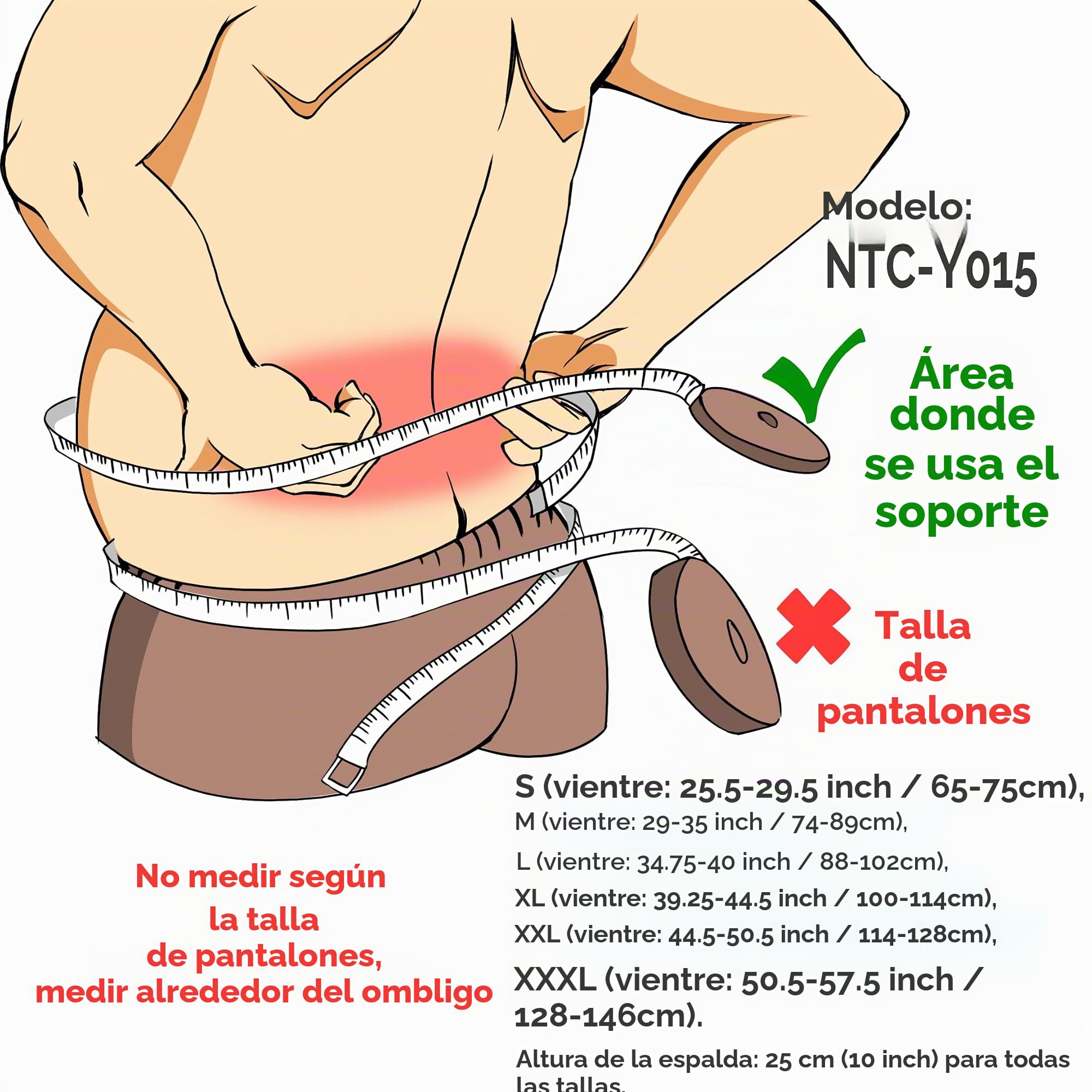 NEOtech Care - Faja lumbar - Compresión ajustable - Transpirable - Para Postura, Levantamiento de Pesas (color carbón, M)