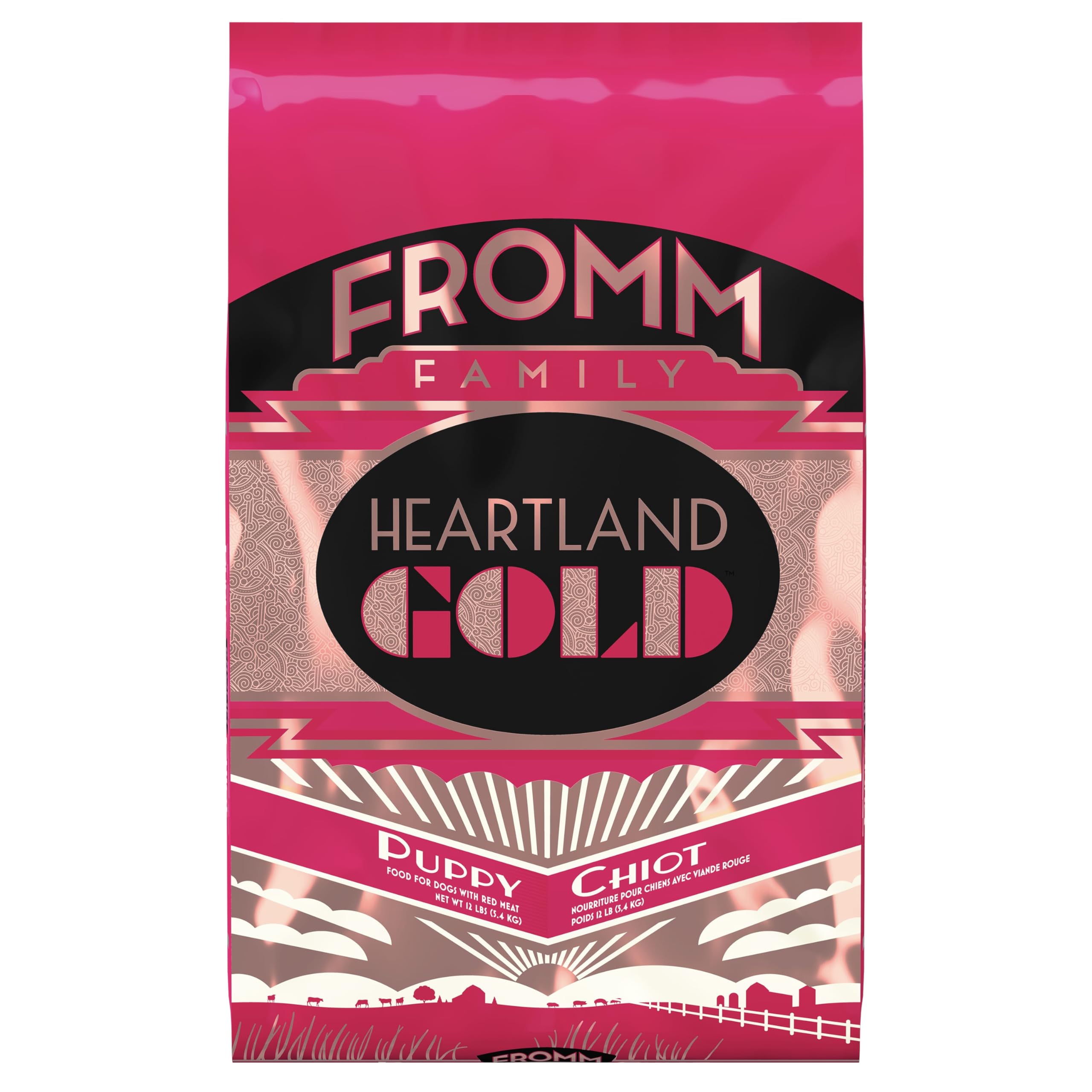 Fromm Heartland Gold Puppy Premium Dry Dog Food, Beef Recipe, 12 lb