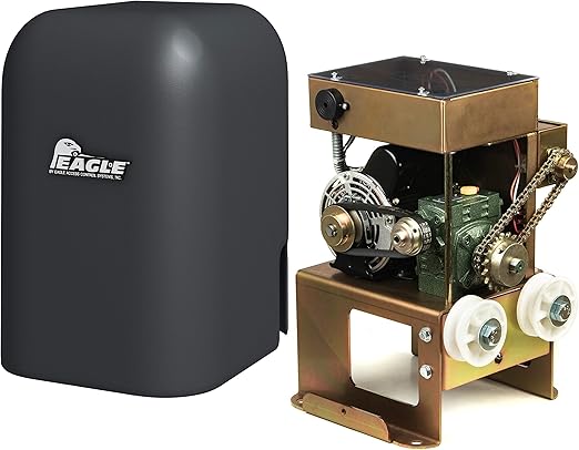 Eagle-1 Slide Gate Operator with 2 Wireless Remotes, Security Reflective