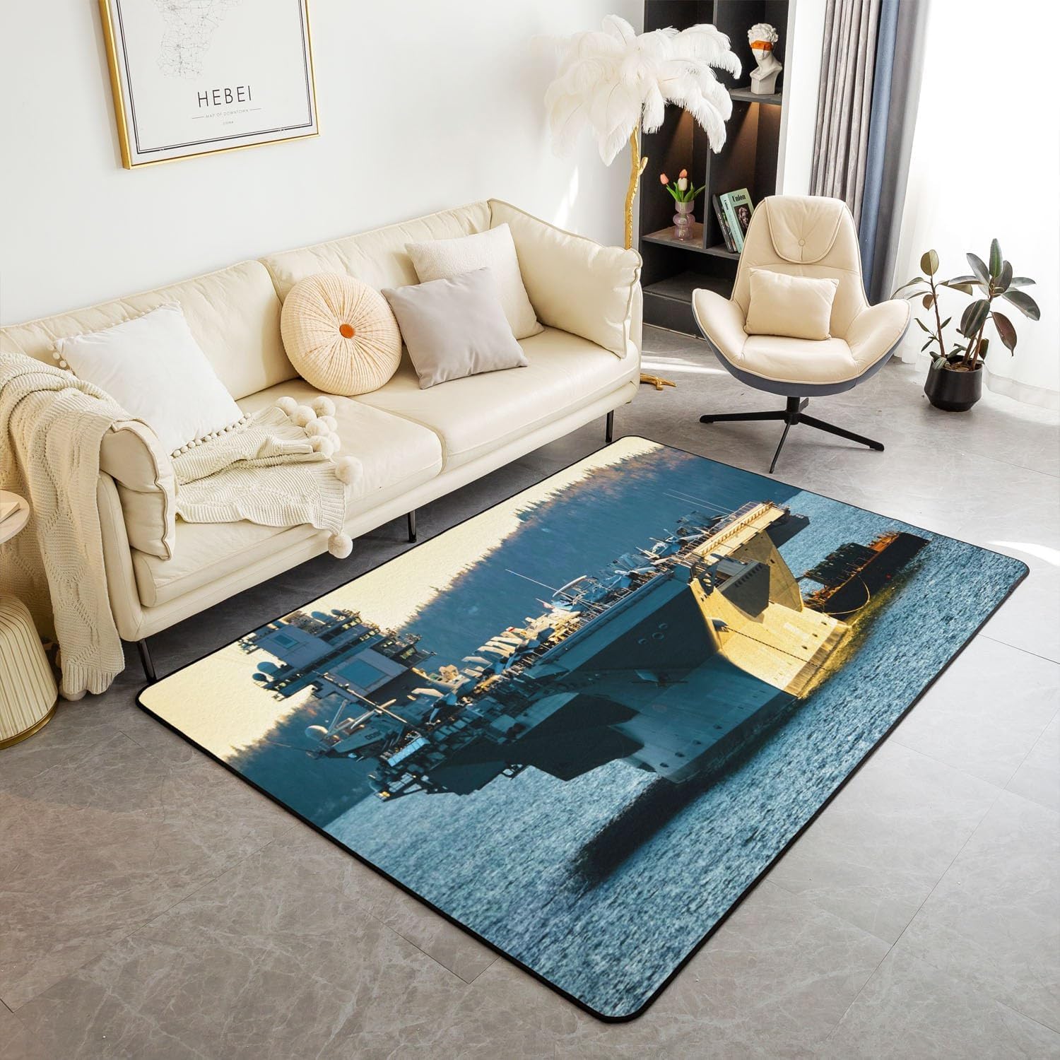 Tapis de cuisine lavable et antidérapant 90x150 cm motif 3D pour couloir