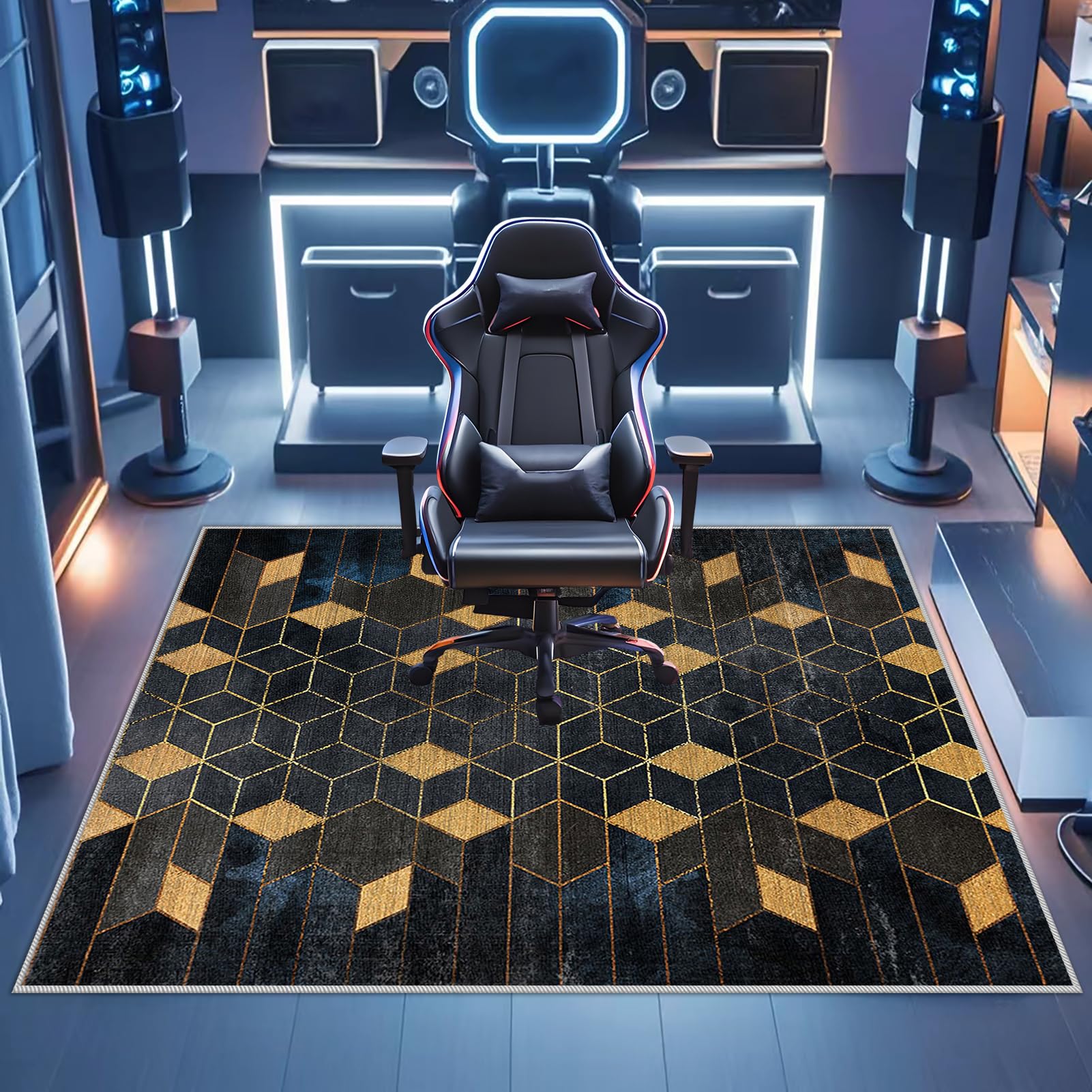90 x 140 cm Alfombra para Silla de Oficina para Suelos Duros Parquet Laminado y Azulejos Alfombra Gaming Suelo, Alfombrilla Protector Suelo Silla Ruedas, Alfombras de Escritorio
