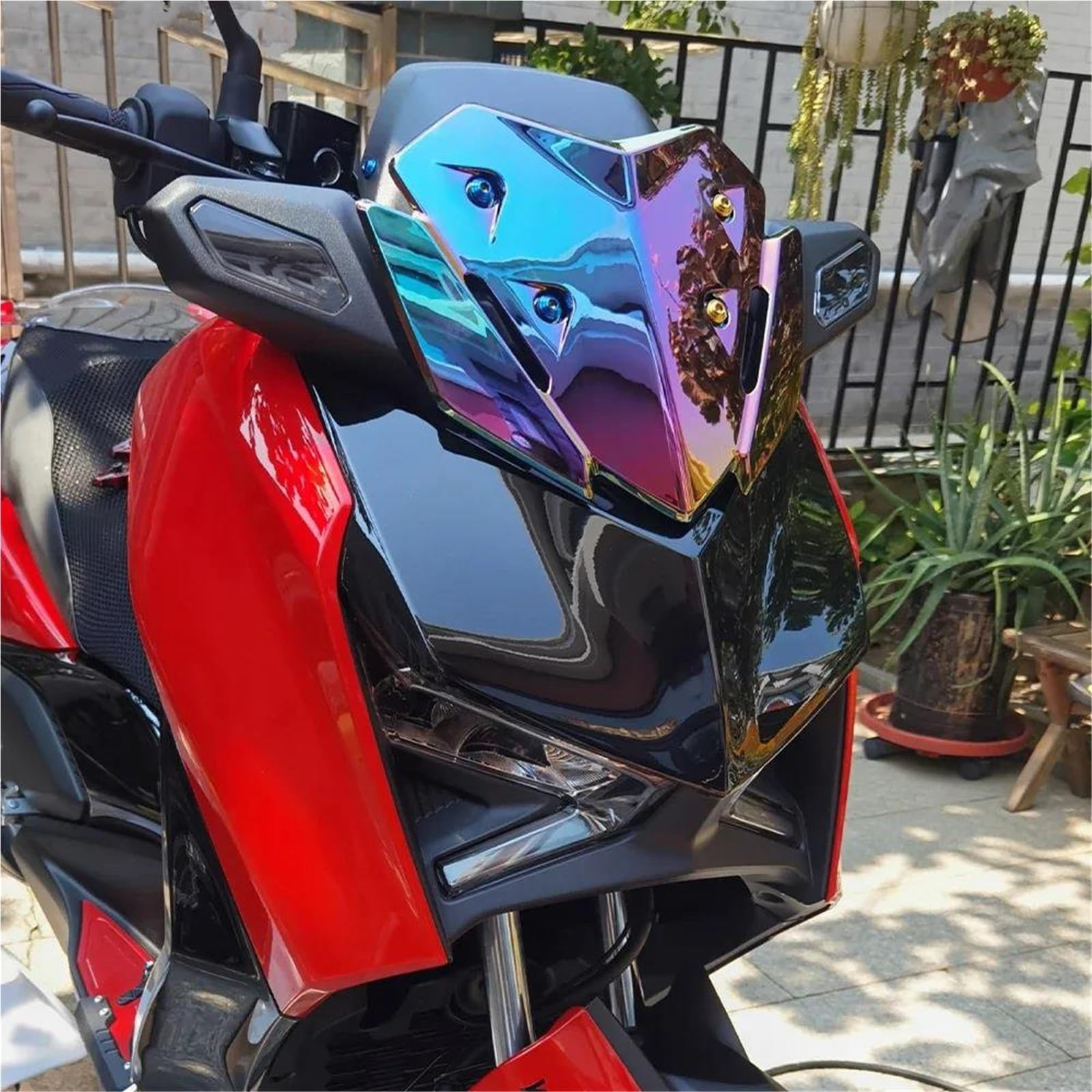 Parabrezza Per Moto, Deflettori Antivento, Protezione Per YAMAHA XMAX250 XMAX300 2023-2025, XMAX 125 2024, Parabrezza Anteriore Cupolino Parabrezza(NERO)