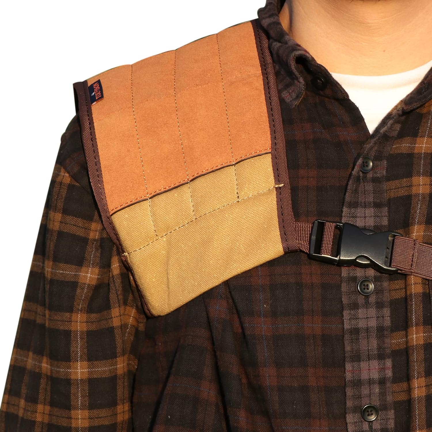 TOURBON Hunting Shooting Recoil Pad Adjustable Recoil Shield Shoulder Protector Vest for Men Women