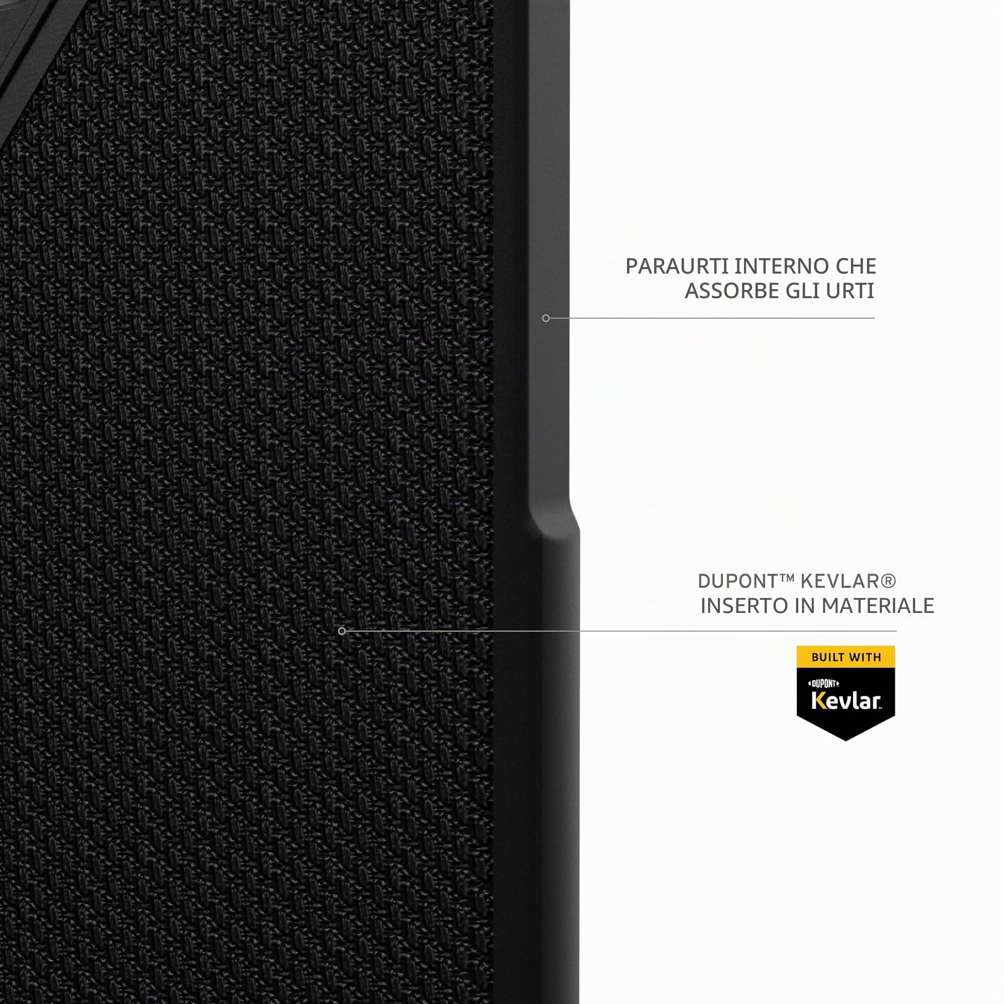 URBAN ARMOR GEAR UAG - Custodia protettiva progettata per Samsung Galaxy S24 Ultra da 6,8" Metropolis LT Kevlar nero, ricarica magnetica, robusta, militare, resistente agli urti, antiscivolo