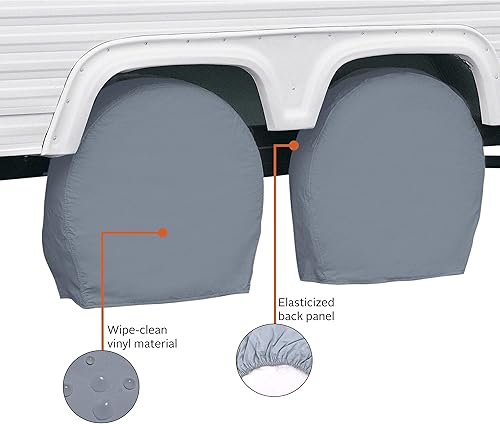 Miniatura 5 de Cubierta de rueda para RV de Classic Accessories., Negro