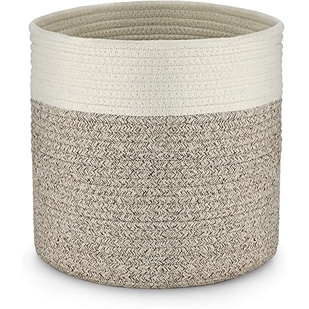 Amazon Kohree 鉢カバー 8号 プランター 植木鉢カバー ロープバスケット 折りたたみ ランドリー バスケット おしゃれ 持ち手付き 洗濯カゴ リビング 室内 観葉植物用 物入れ 洋服 おもちゃ収納 ジュート 28 X 28 Cm かご バスケット オンライン通販