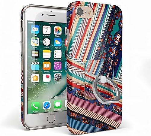 Miniatura 7 de Casely Anillo para teléfono  Anillo para teléfono con flores de cerezo rojo  Giratorio completo de 360 grados, fuerte adhesivo, quita y reutiliza,