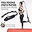DMoose Fitness Foot & Calf Stretcher with Adjustable Padded Stretching Strap for Plantar Fasciitis, Hamstring, Heel Spurs and Achilles Tendonitis Relief - Yoga Leg Stretch Strap (Navy Blue)